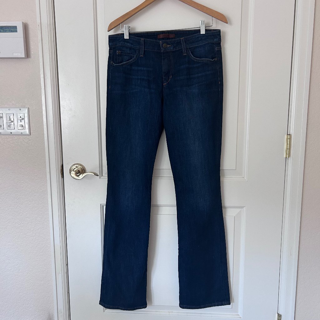 Joe’s Jeans Curvy Bootcut Jeans Size 32 Dark Wash Stretch Flare Long Tall
